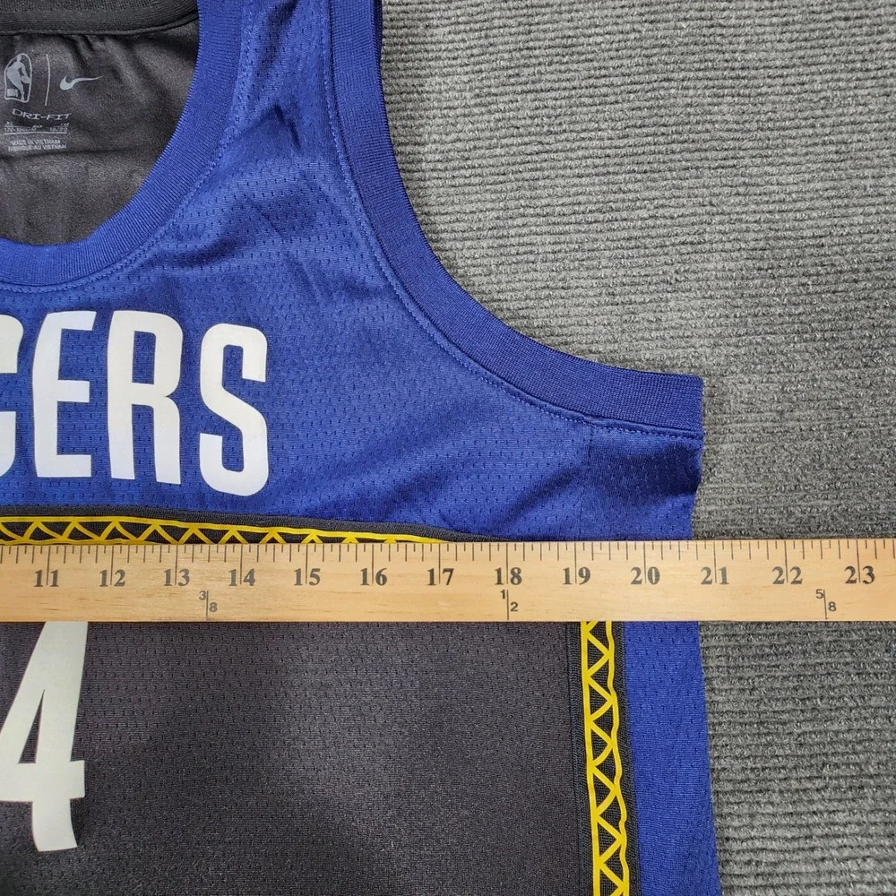 Nike Indiana Pacers Buddy Hield #24 Men XL Blue Black City Edition Swingman